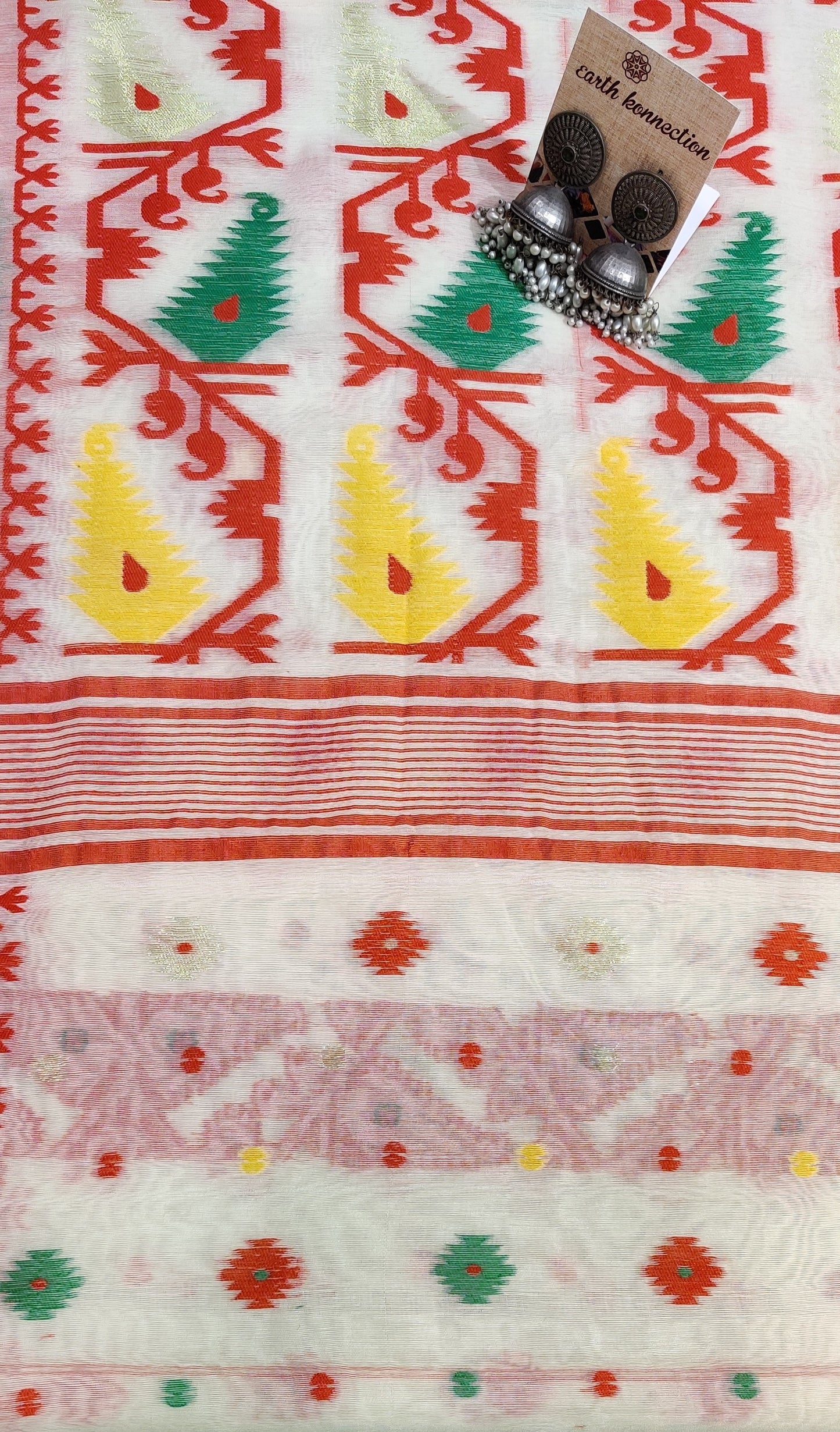 Soft Bengal cotton Jamdani saree