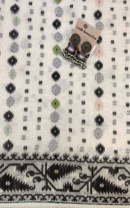 Soft Bengal cotton Jamdani saree