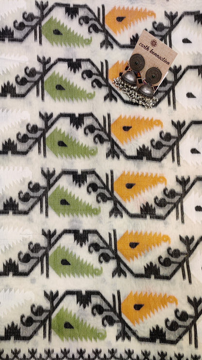 Soft Bengal cotton Jamdani saree