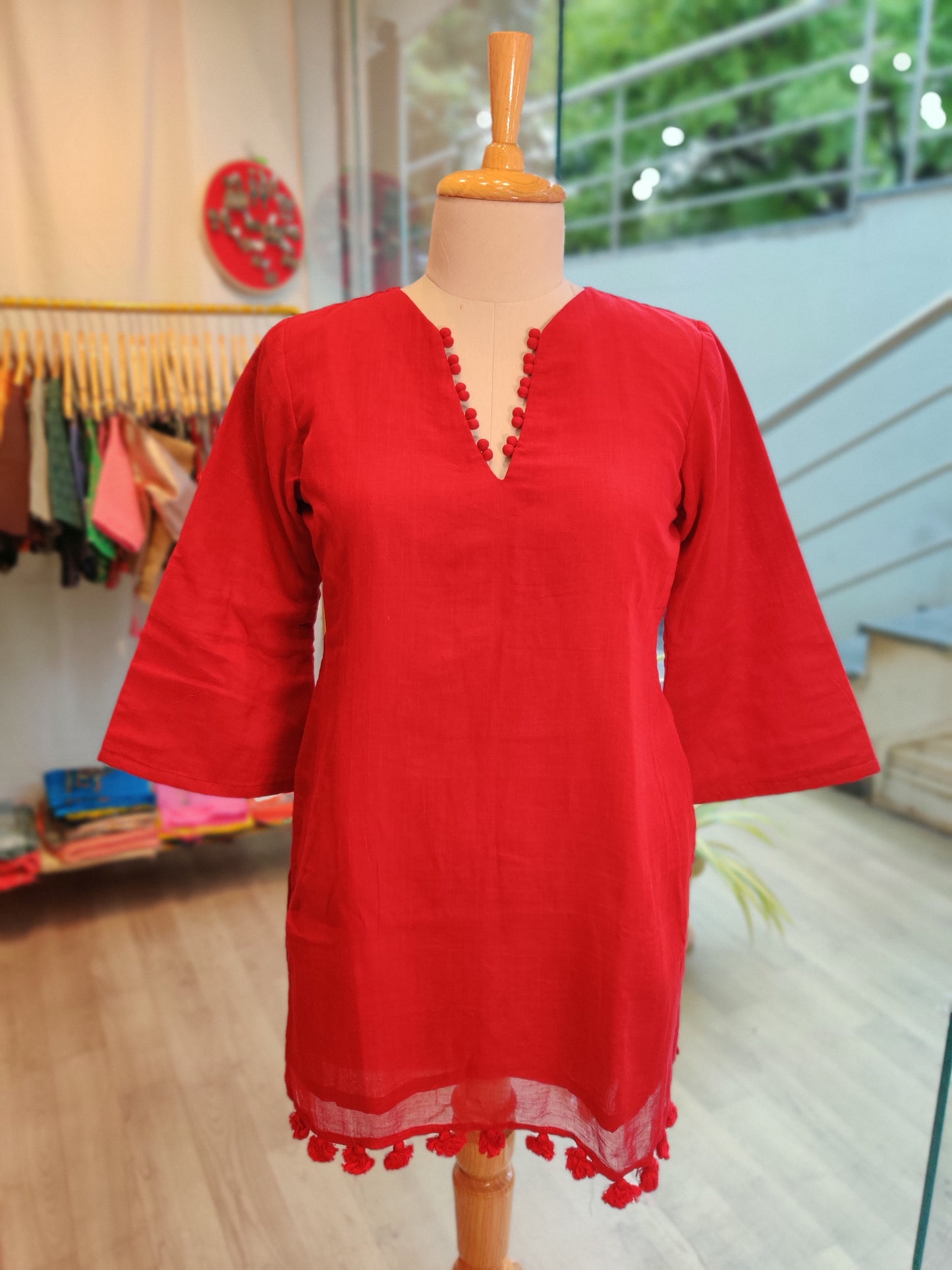 PURE COTTON SHORT KURTA