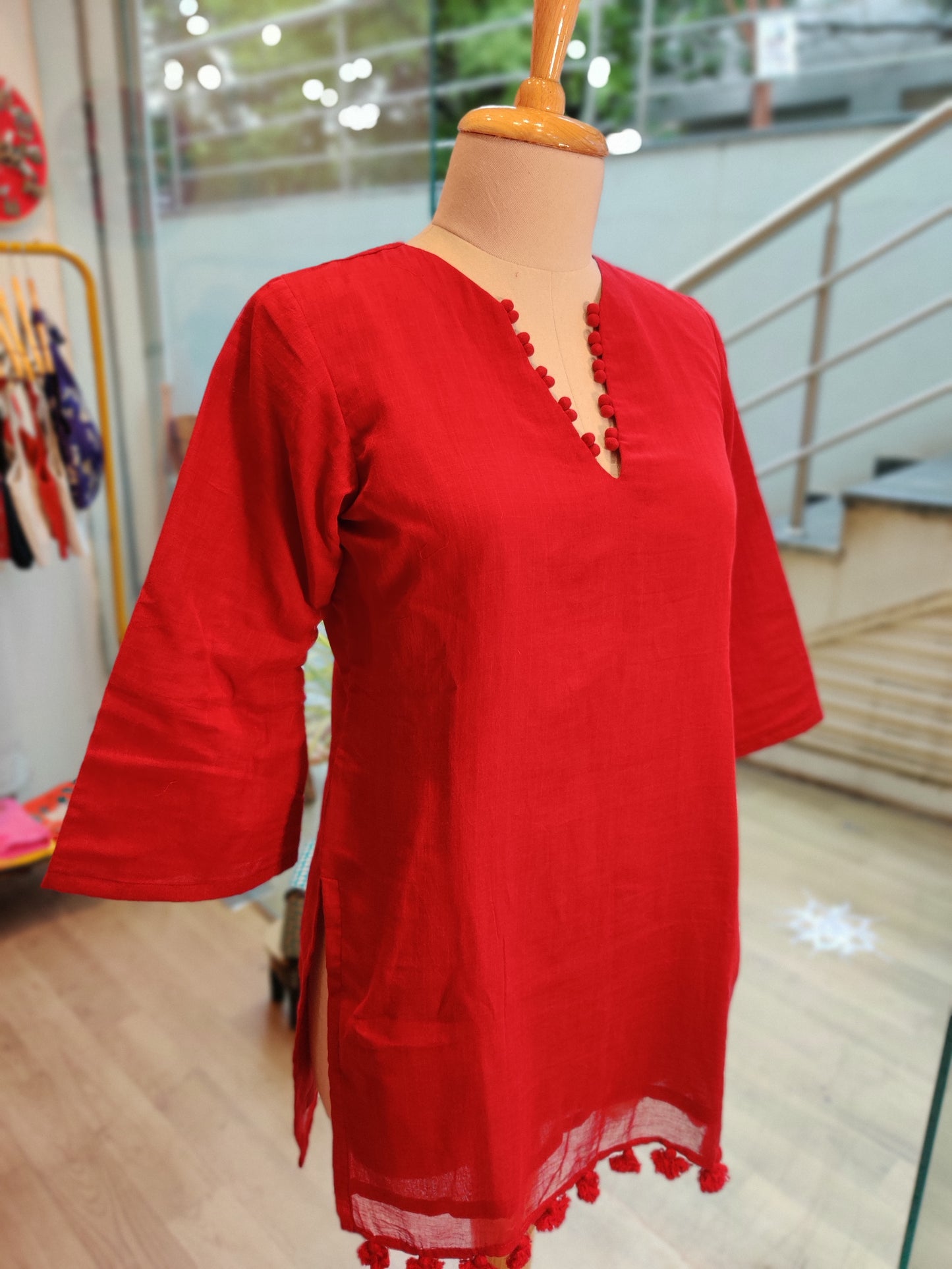 PURE COTTON SHORT KURTA