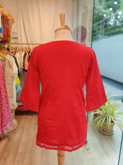 PURE COTTON SHORT KURTA