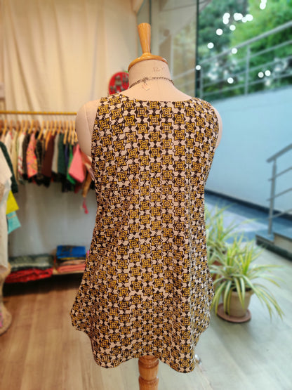 PURE COTTON PRINTED TOP