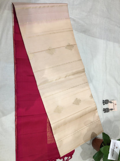 Pure Kanjivara Cotton Butta Saree