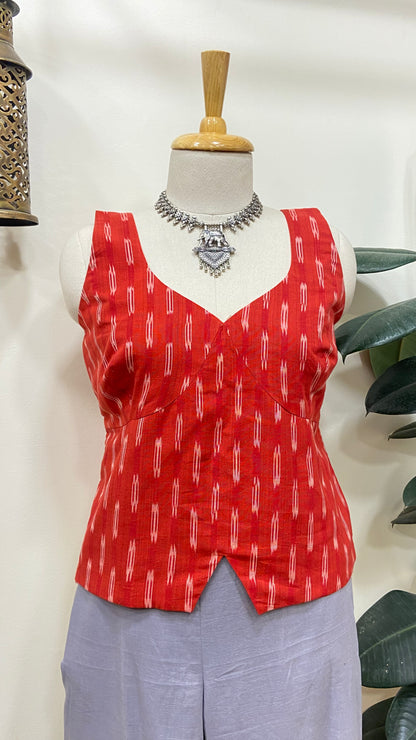PURE COTTON IKKAT TOP