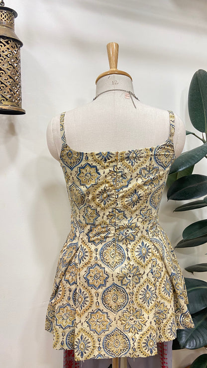 Pure ajrakh cotton kurta
