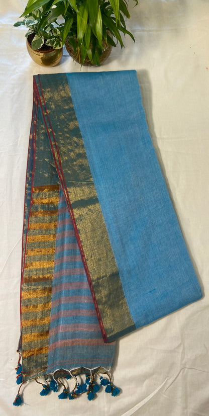 Tissue Mul cotton saree