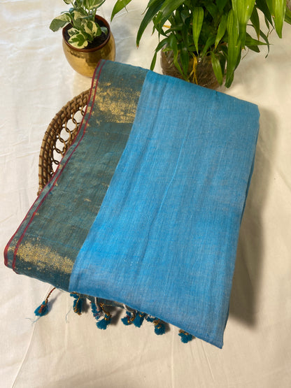 Tissue Mul cotton saree