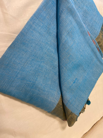 Tissue Mul cotton saree