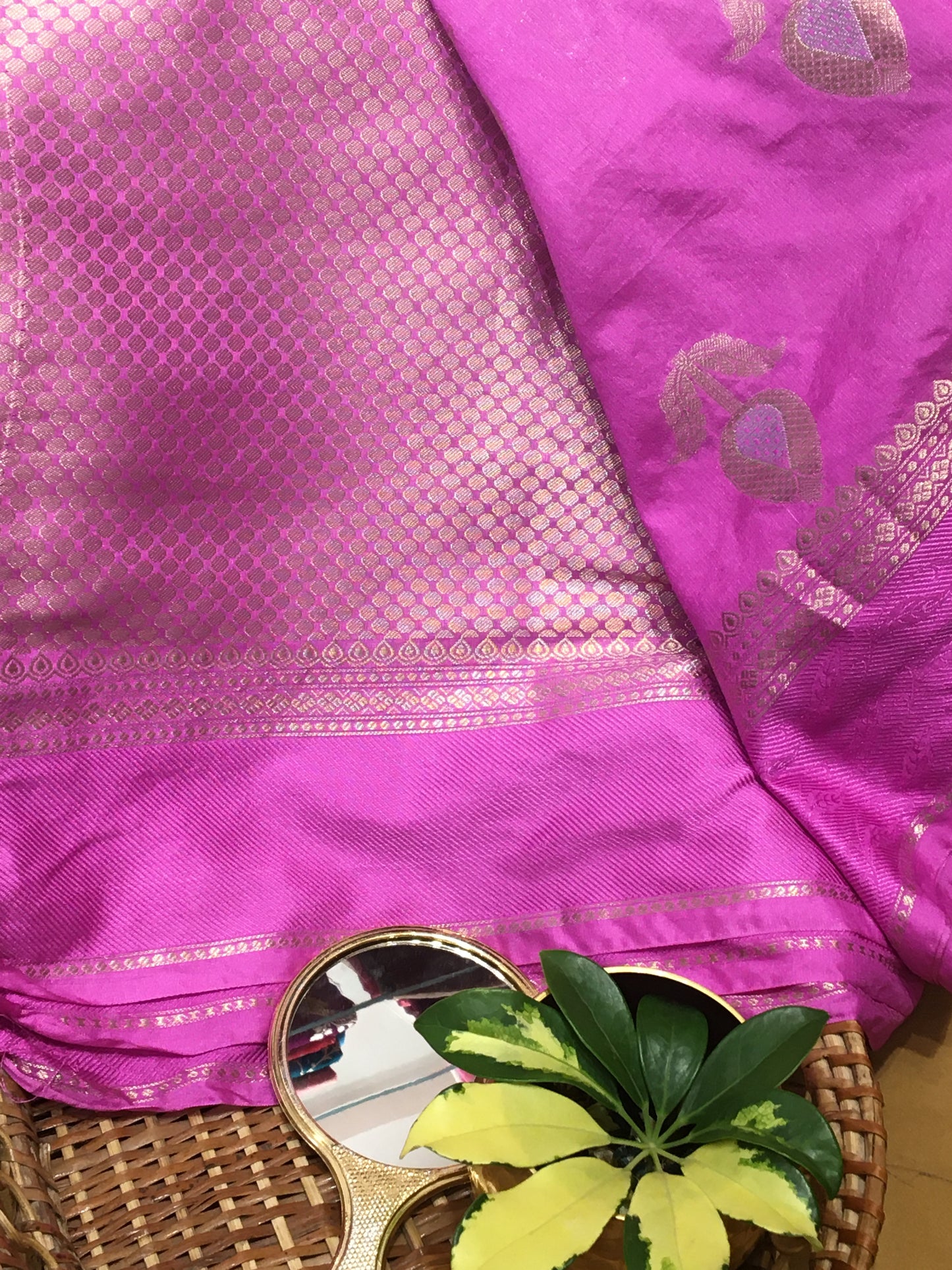 muga cotton silk banarasi