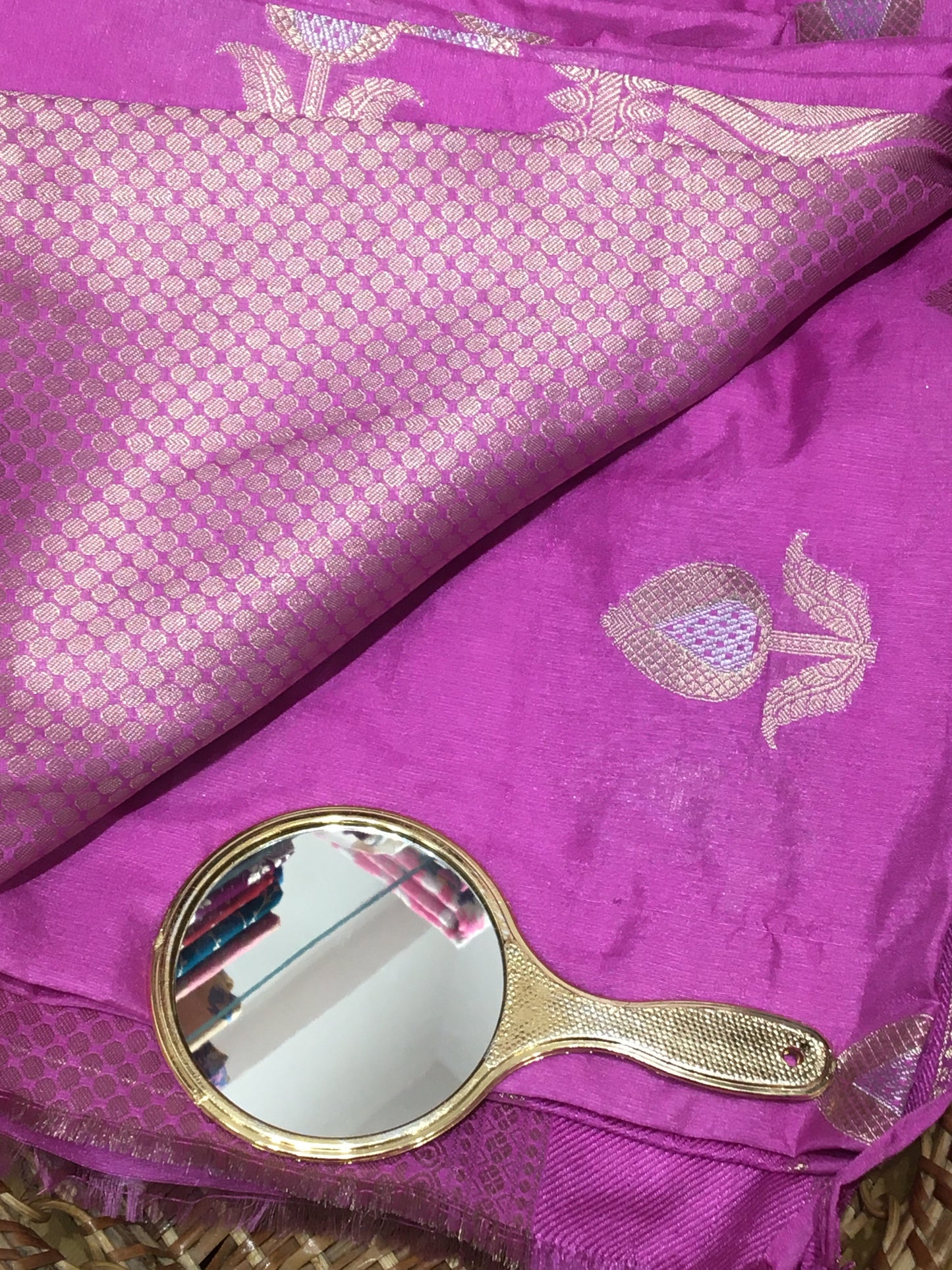 muga cotton silk banarasi