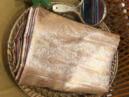 blended silk brocade saree