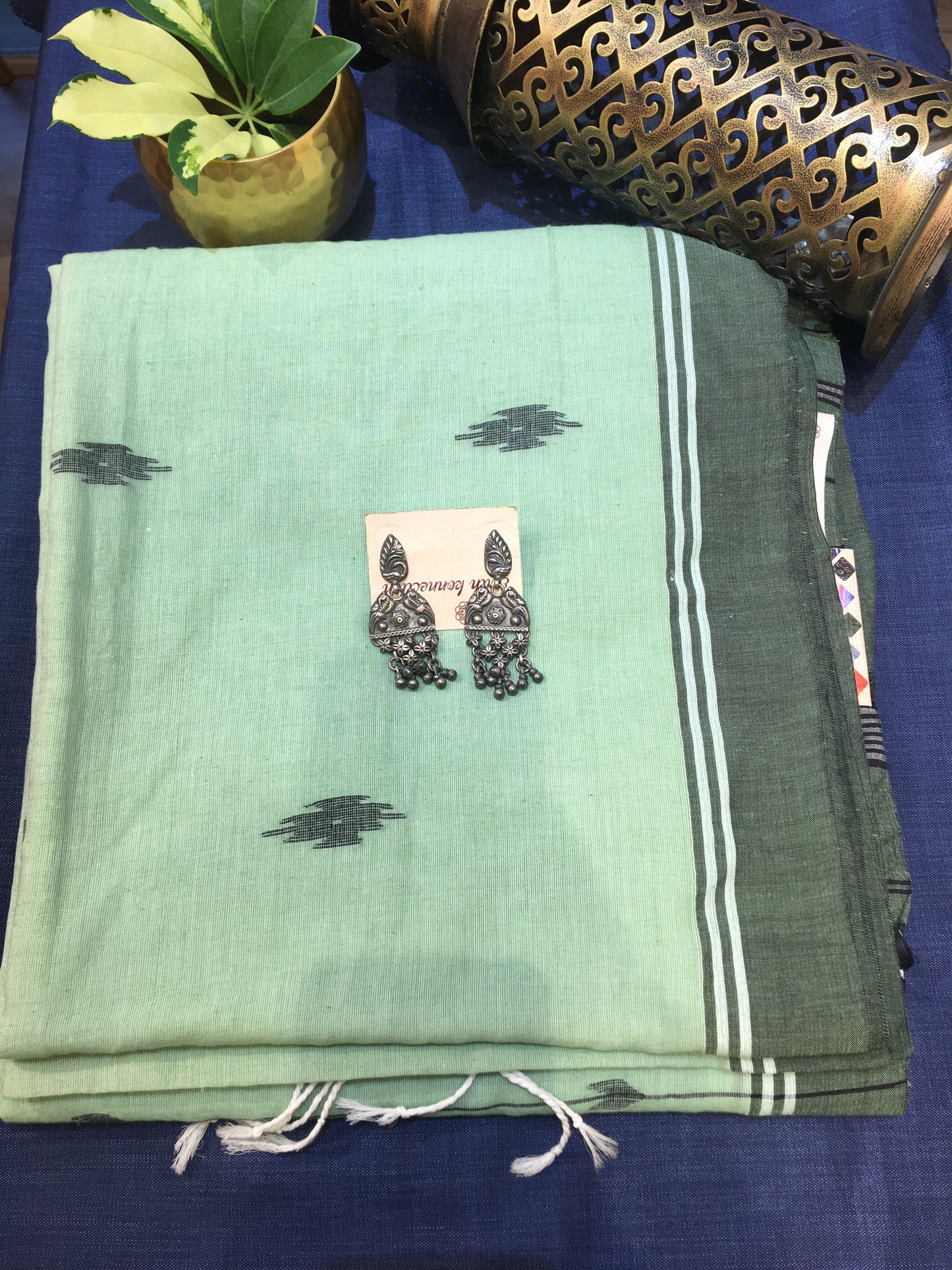 Khadi cotton jamdani saree