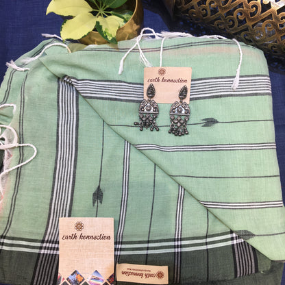 Khadi cotton jamdani saree