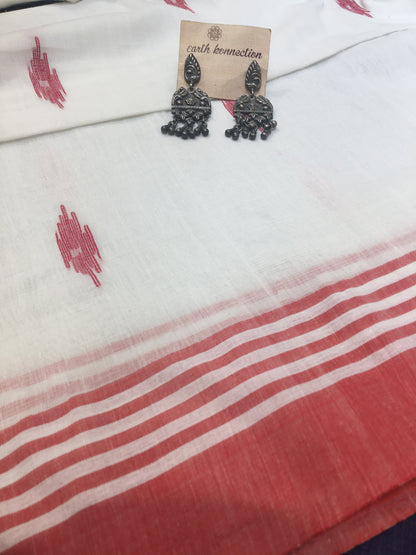 Khadi cotton jamdani saree