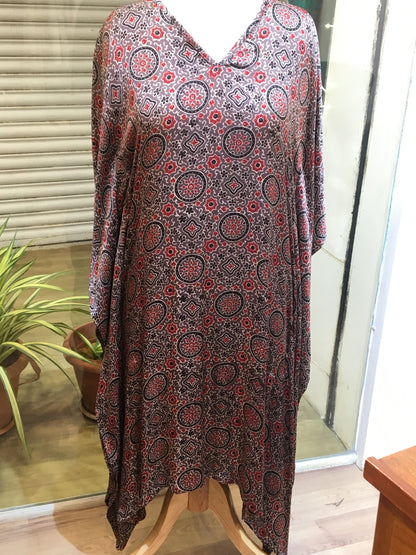 modal silk kafftan