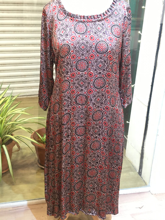 model silk kurta
