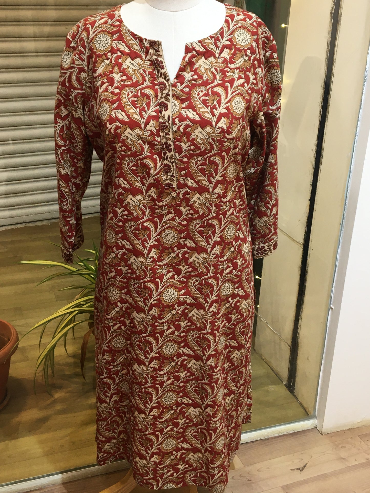 kalamkari cotton kurta