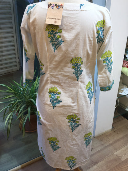 block printed kurta