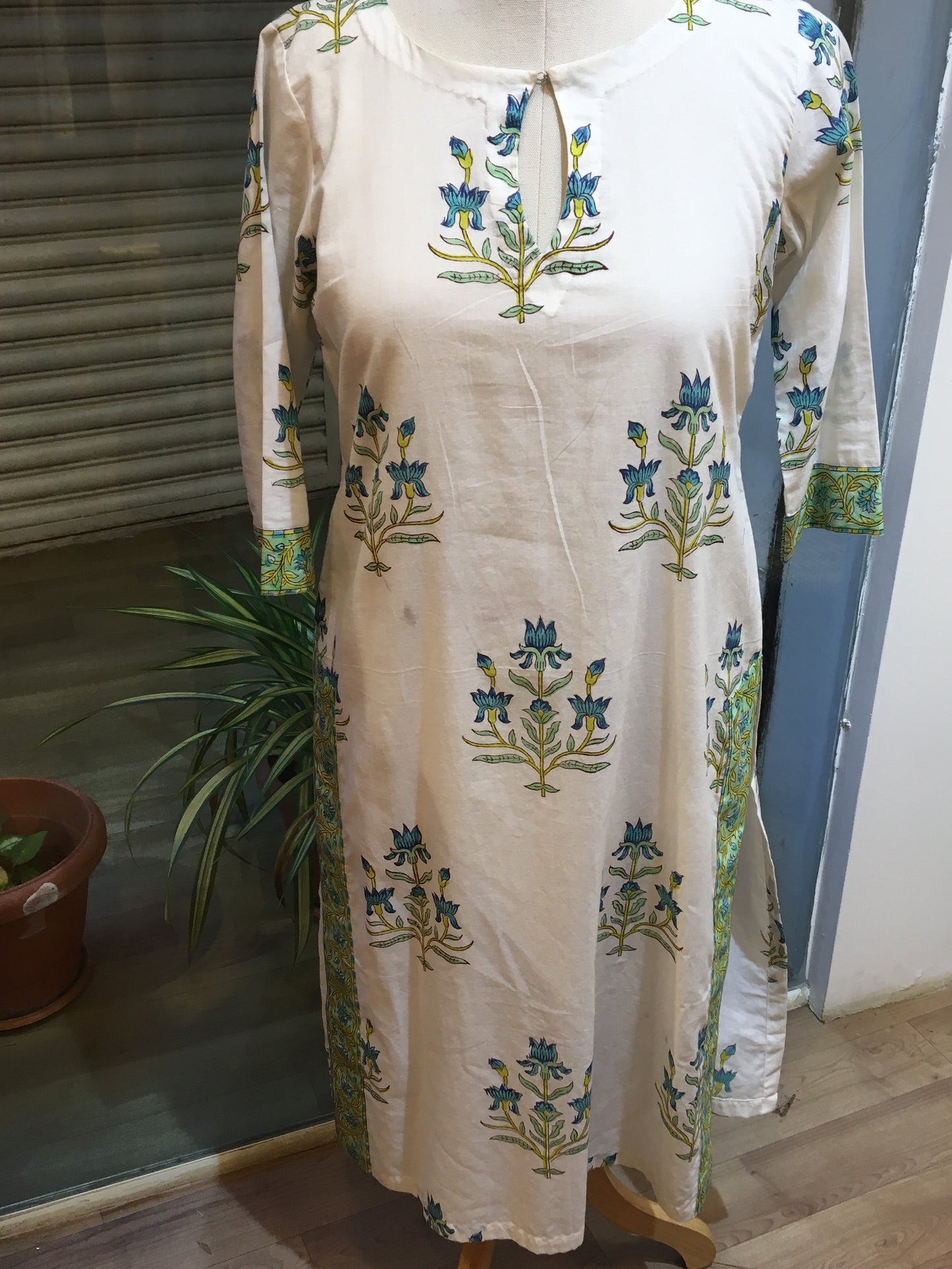 block printed kurta