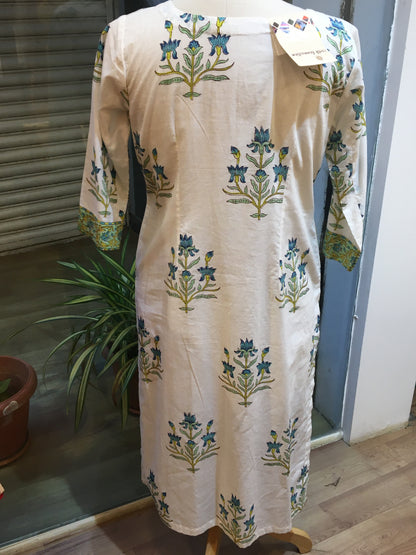 block printed kurta