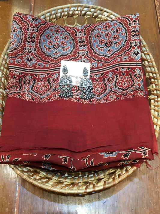 cotton ajrakh dupatta