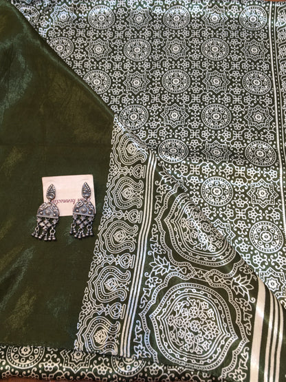 Modal silk ajrakh dupatta