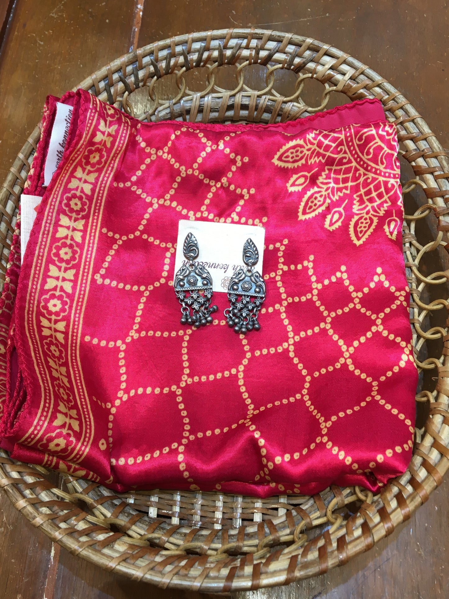 Modal silk ajrakh dupatta