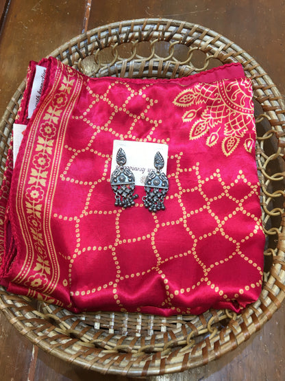 Modal silk ajrakh dupatta