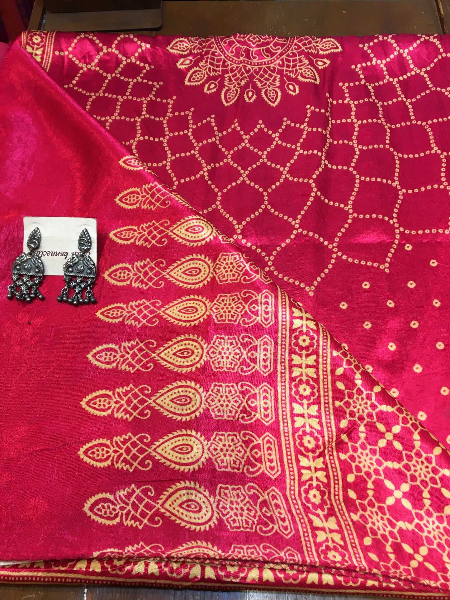 Modal silk ajrakh dupatta