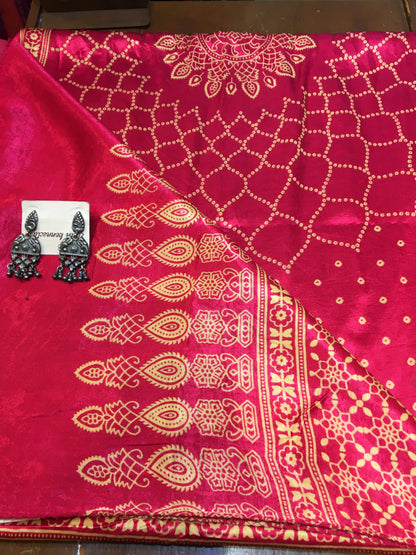 Modal silk ajrakh dupatta