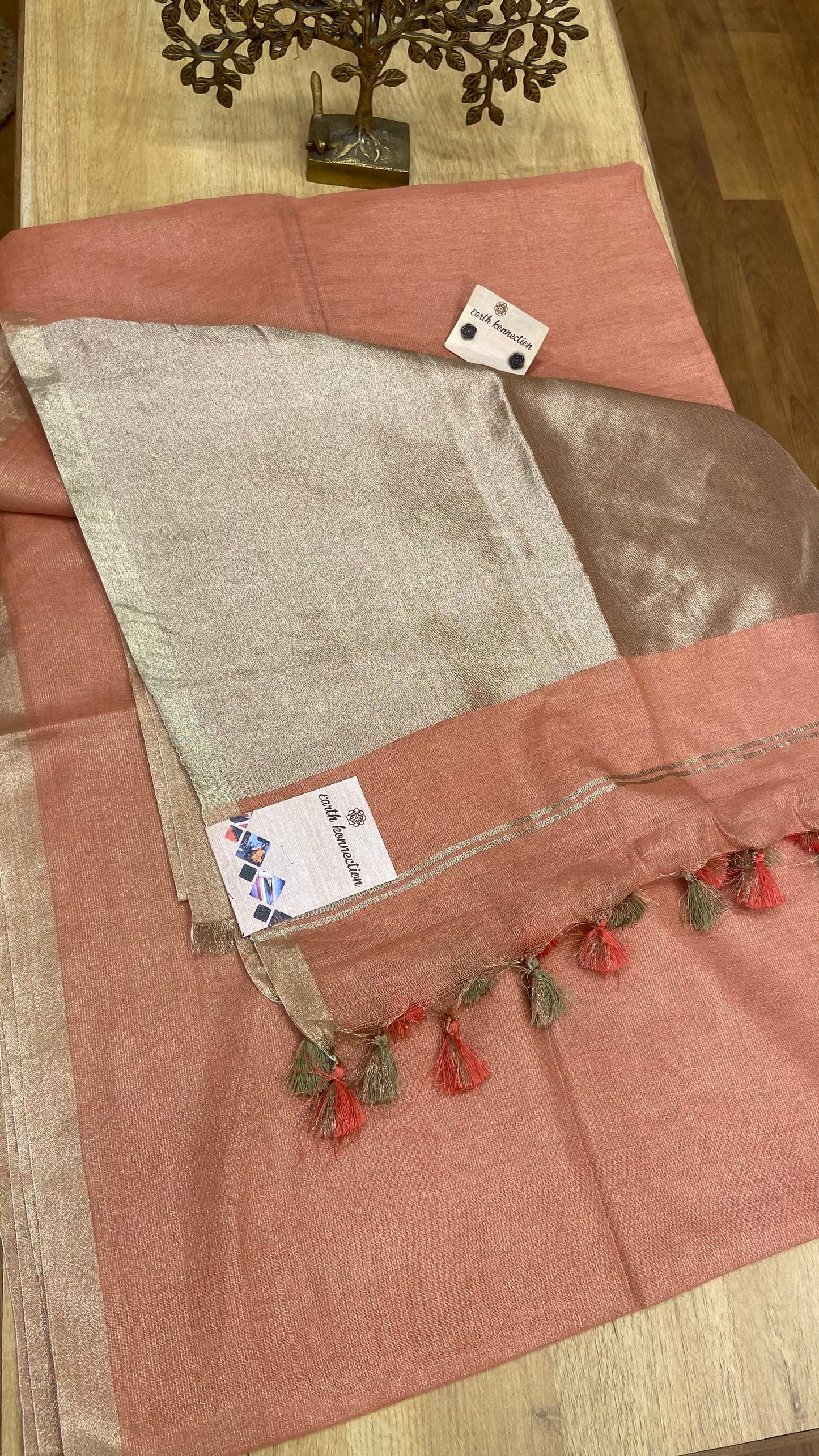 Linen Tissue saree