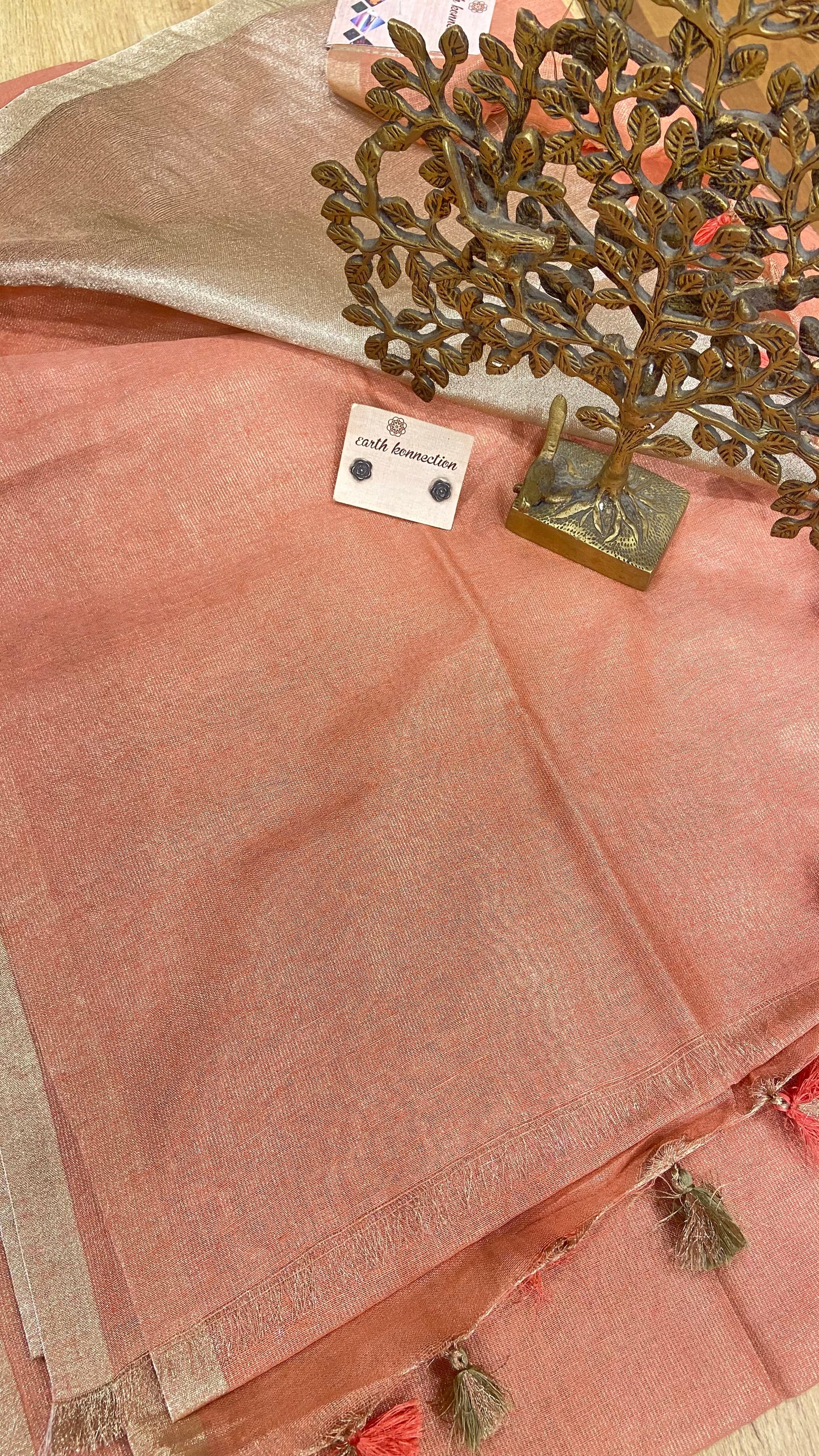 Linen Tissue saree