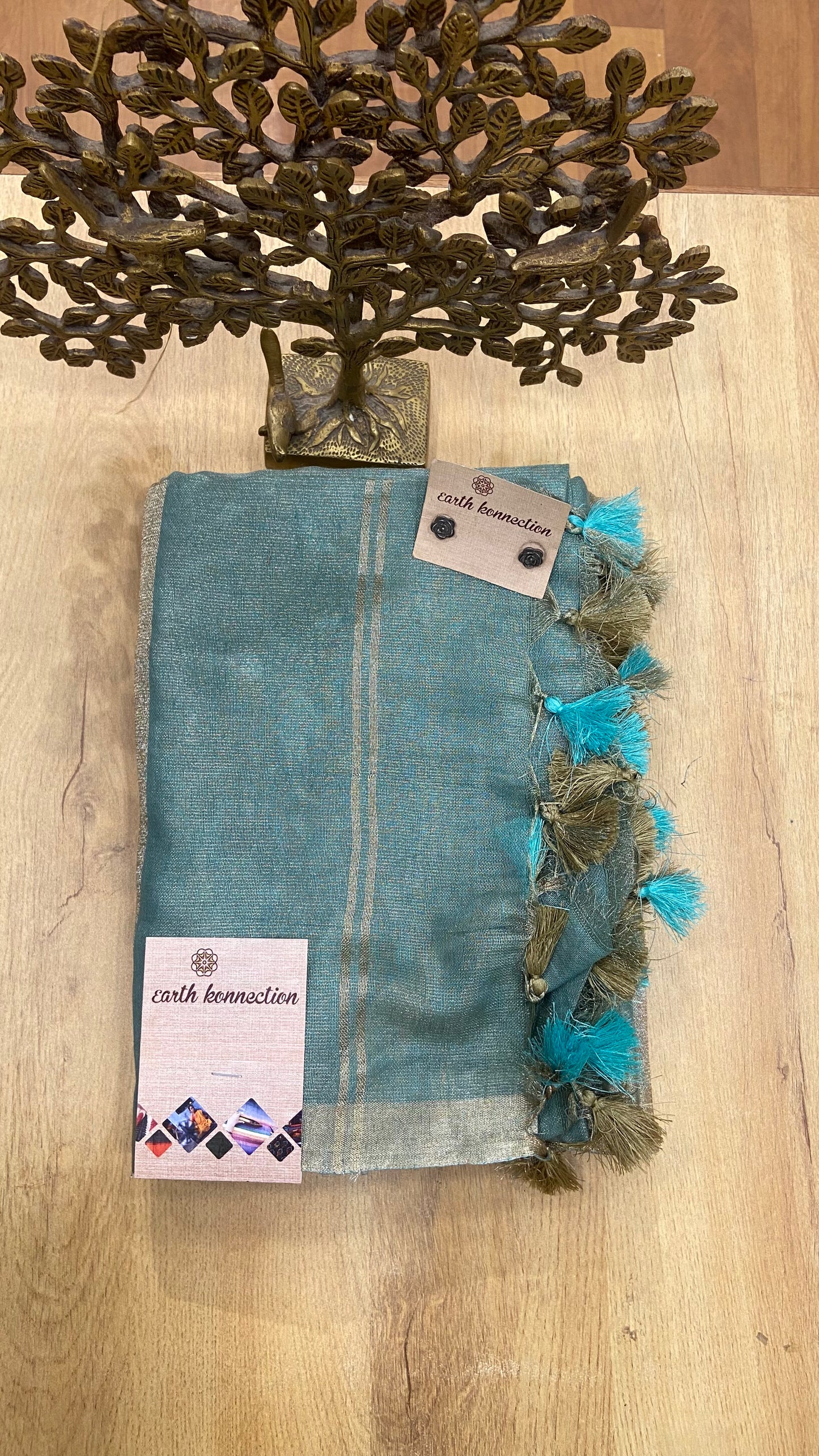 Linen Tissue saree
