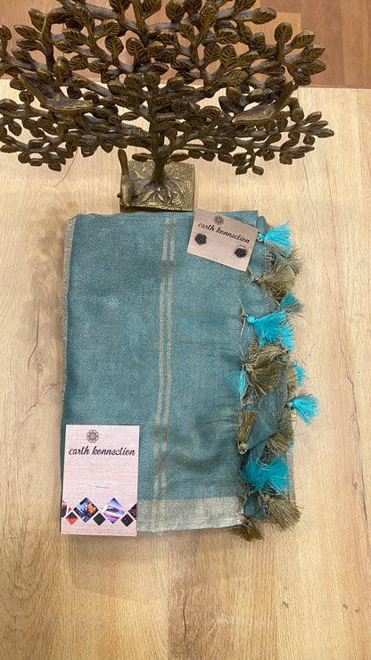 Linen Tissue saree