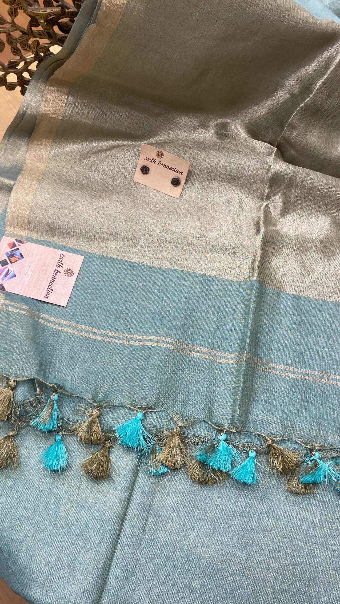 Linen Tissue saree