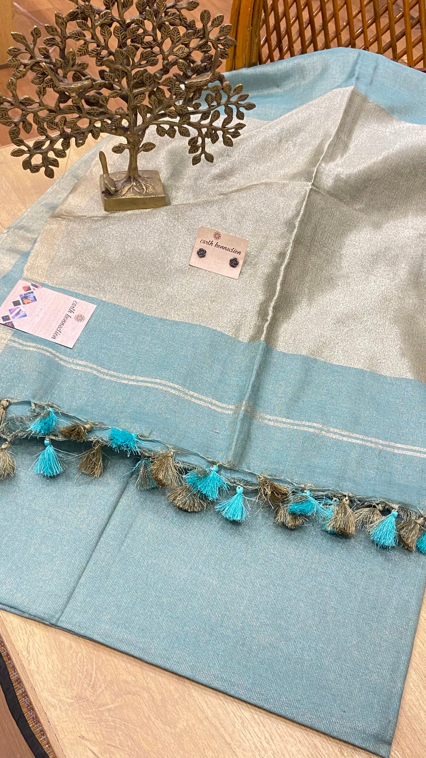 Linen Tissue saree