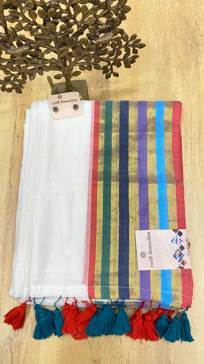 Mulmul Cotton saree