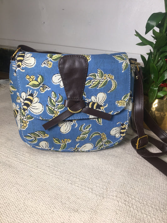 Hand Block Printed Sling Bag