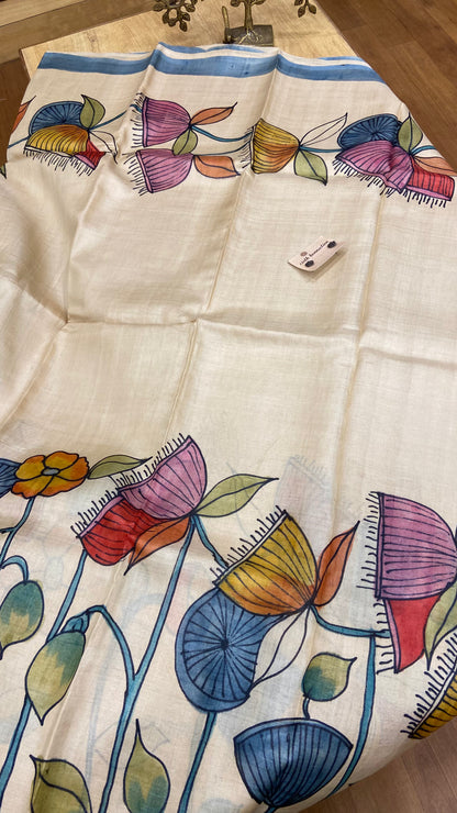 Pure Tussar Silk saree