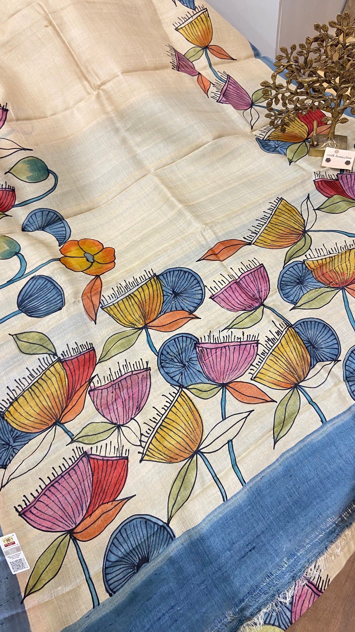 Pure Tussar Silk saree