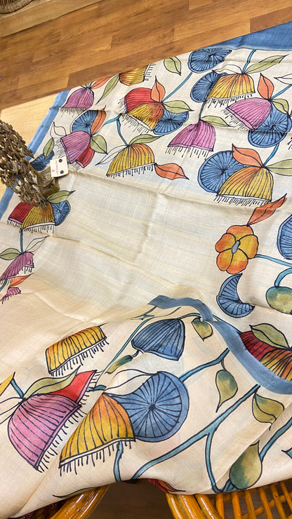 Pure Tussar Silk saree