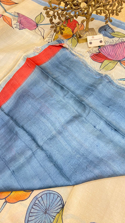 Pure Tussar Silk saree