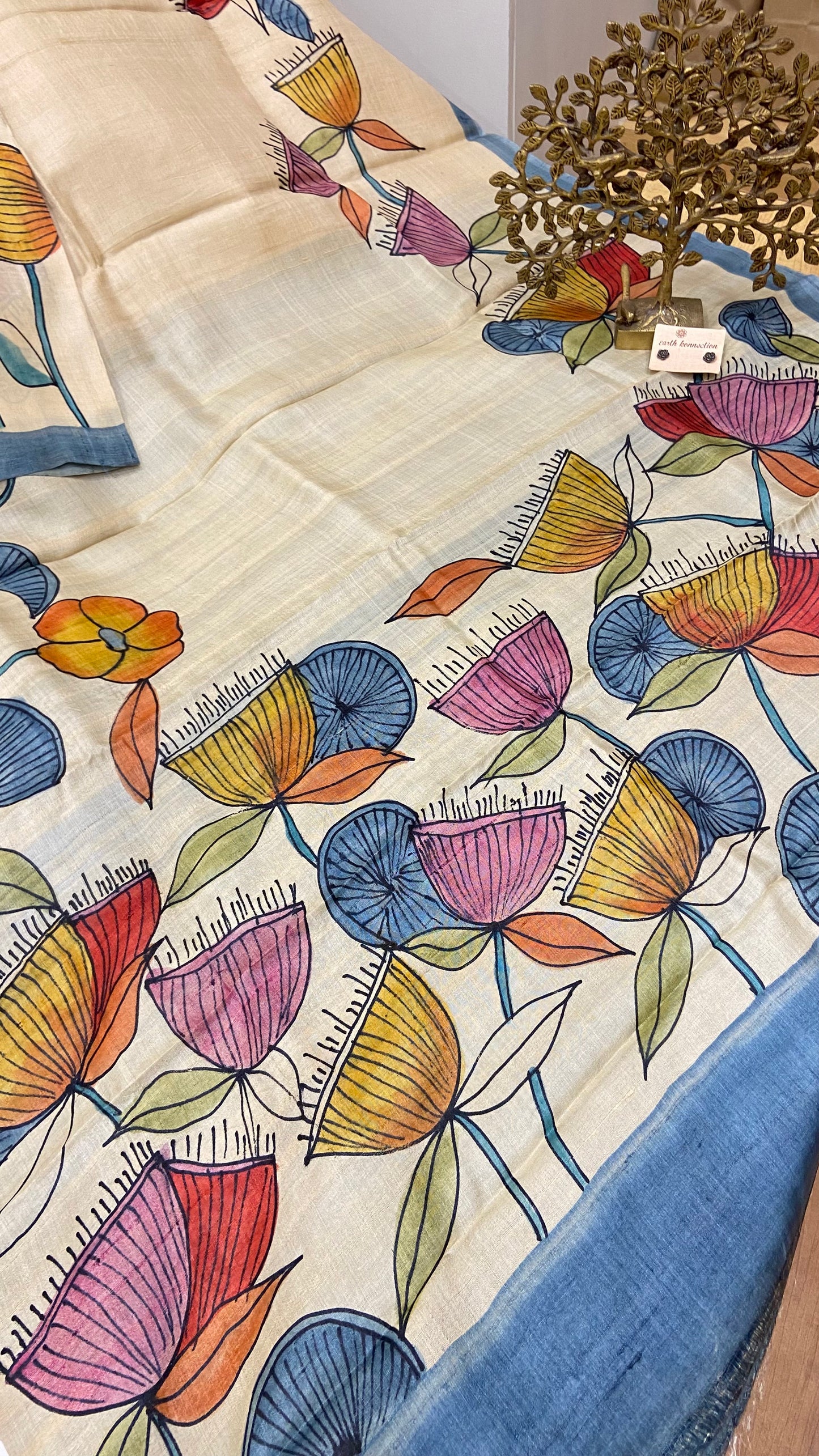 Pure Tussar Silk saree
