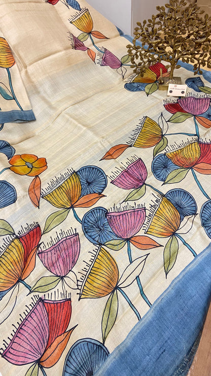 Pure Tussar Silk saree