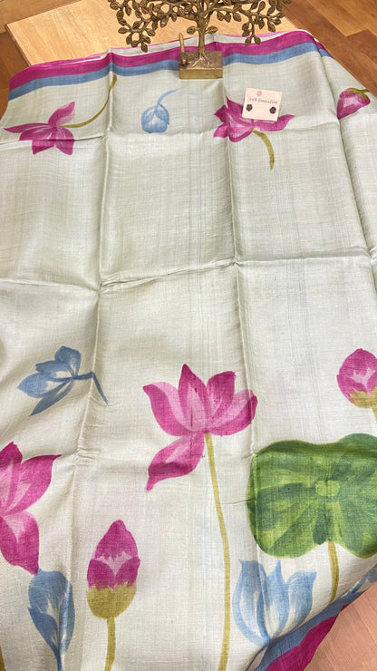 Pure Tussar Silk saree