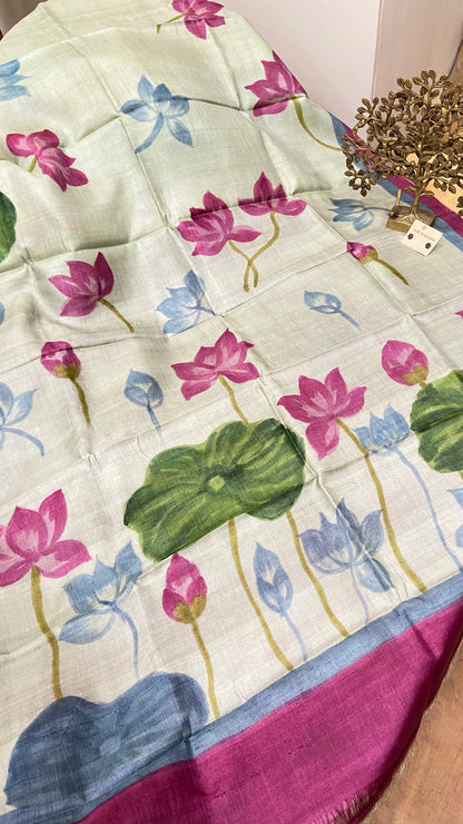 Pure Tussar Silk saree