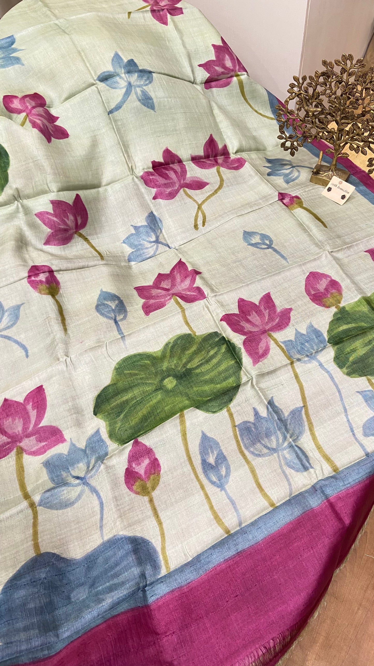 Pure Tussar Silk saree