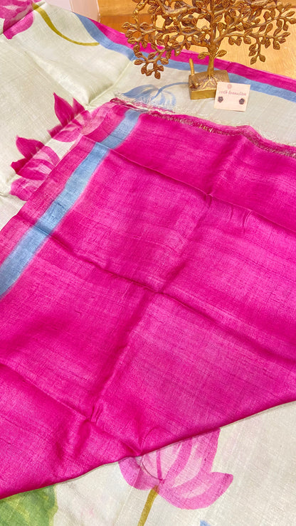Pure Tussar Silk saree