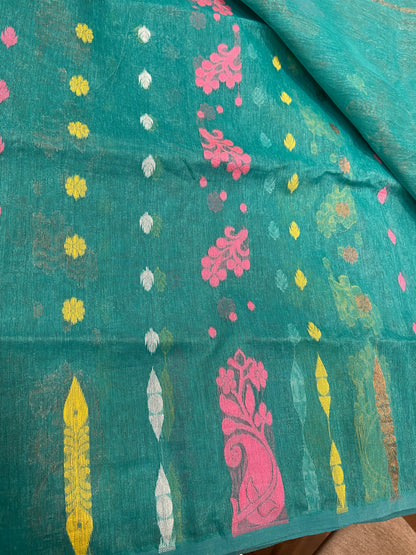 Cotton jamdani saree
